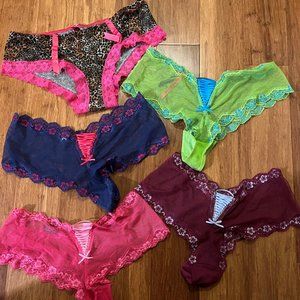 Lot of 5 pair VICTORIA'S SECRET Sexy Little Things Panties sz M